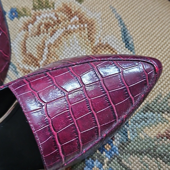 Super Fun Wine Colored Flats Medium Width - Picture 2 of 4
